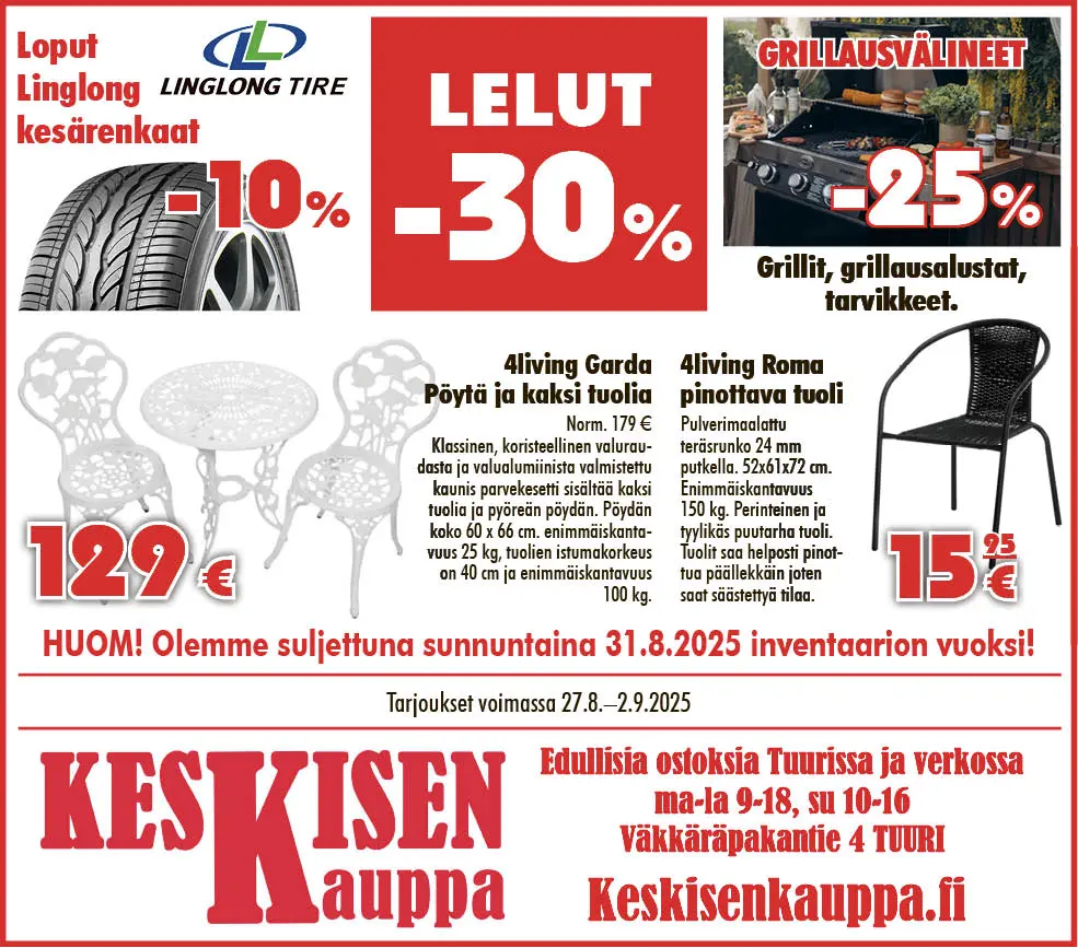 Tuurin viikon tarjoustuotteet!