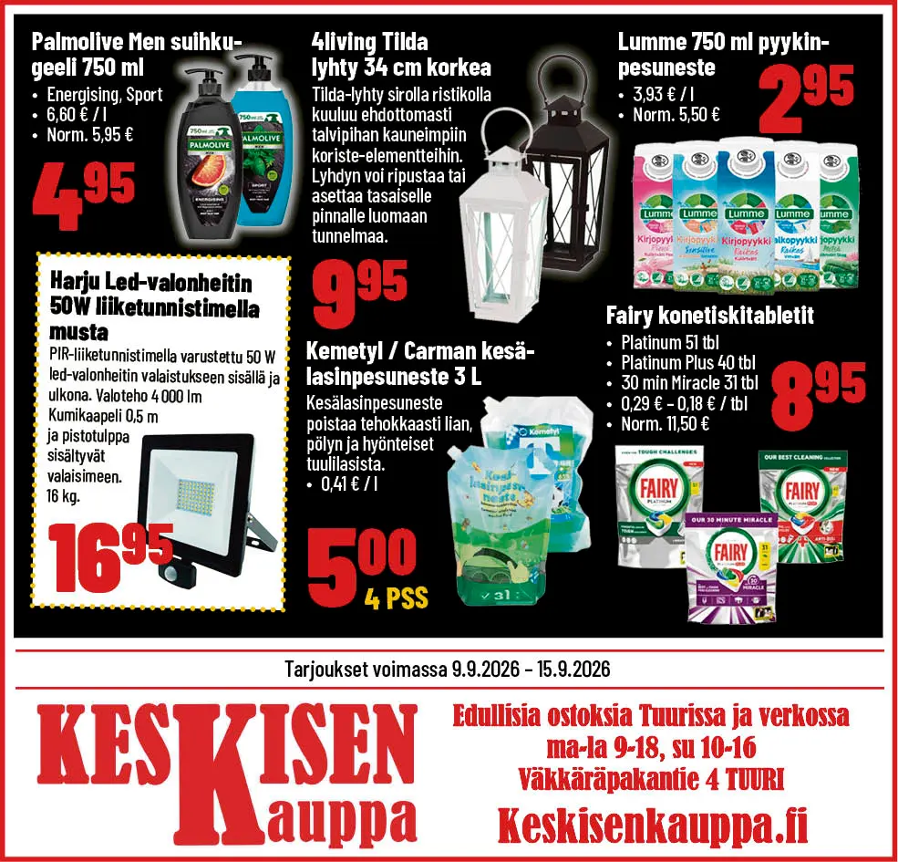TUURI TARJOUKSET!