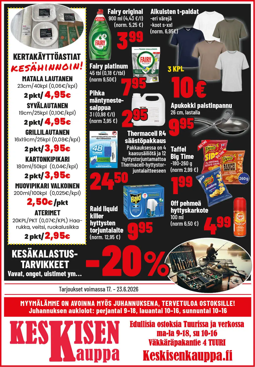 Tuurin tarjoukset!