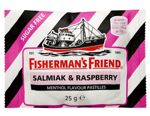 FISHERMAN'S FRIEND SALMIAKKI-VADELMA SOKERITON